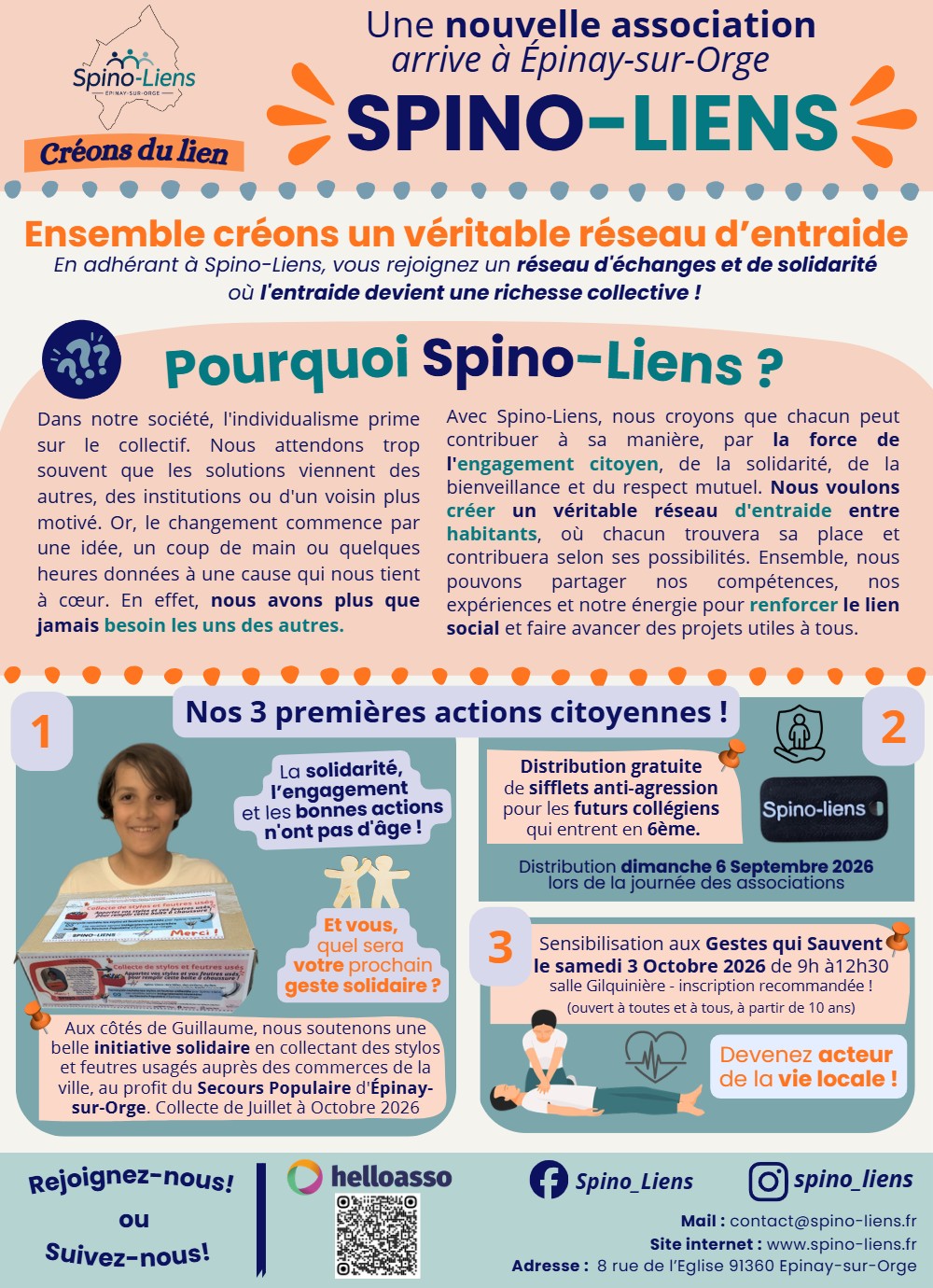 Première page de « Tract de présentation »